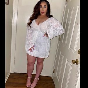 White Long Sleeve Dress